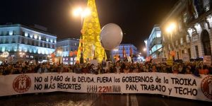 İspanyada halk sokağa döküldü