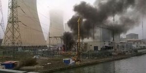 Nükleer santralinde yangın!