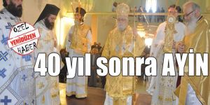 Ay. Nikolau kilisesinde ayin yapıldı