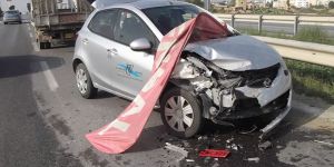 Dikkatsizlik ve sürat kaza getirdi