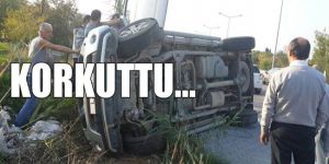 Direksiyon hakimiyetini kaybedip devrildi