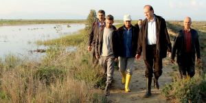 Dinçyürek, yağışların ardından incelemelerde bulundu