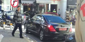 Parti ziyaretinden yol kapandı