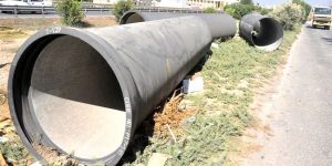 Boru montajı bitti, yollar asfaltlanıyor