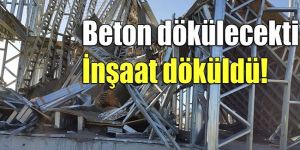 Bu kez Yeşilyurt’ta inşaat çöktü
