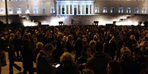 Tsiprasa destek gösterisi yapıldı