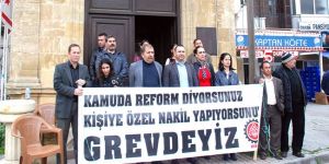 KTAMS  atamayı protesto için grev yaptı