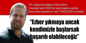 “Ezber yıkmaya ancak kendimizle başlarsak başarılı olabileceğiz”