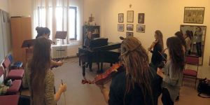 Keman günlerinde bilgilerini tazelediler