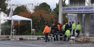 CAS çalışanları çadır eylemi başlattı