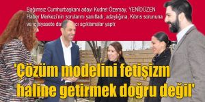 Çözüm modelini fetişizm haline getirmek doğru değil
