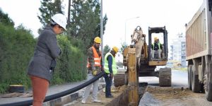 Haydar Aliyev Caddesi kanalizasyon sistemine bağlanıyor