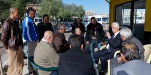 Eroğlu, taksicilerle biraraya geldi