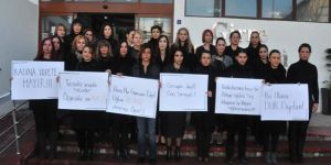 Girnede Özgecan için eylem