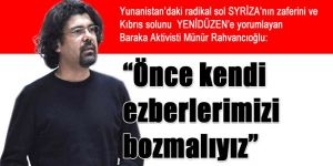 “Önce kendi ezberlerimizi bozmalıyız”