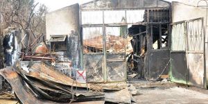 İş yeri kül oldu!