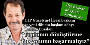 Eraslan: “Toplumu dönüştürme misyonunu başarmalıyız”