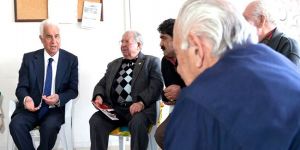 Eroğlu Girne bölgesinde temaslarda bulundu