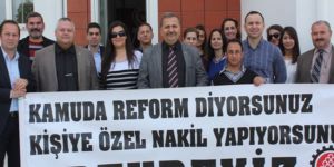 KTAMS İskelede eylem gerçekleştirdi