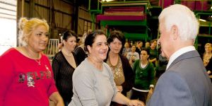 Eroğlu, Güzelyurtta ziyaretler gerçekleştirdi