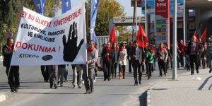 KTOEÖS eylem ve grev yapıyor