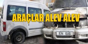 3 saat arayla 2 şüpheli ‘araç yangını’