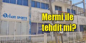 Depoya mermi bırakıldı