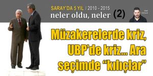 Müzakerelerde kriz, UBP’de kriz... Ara seçimde “kılıçlar”