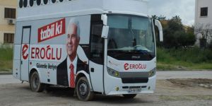 Eroğlu’nun seçim otobüsü İstanbuldan
