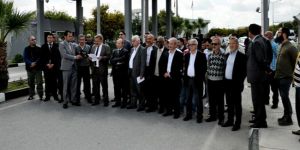 Sendikal Platform Ercan’da eylem yaptı