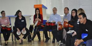 Türk Bankası çalışanları ritim atölyesi kurdu...