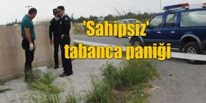 Yol kenarındaki tabanca polisi alarma geçirdi