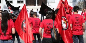 KTÖS meclis önünde eylem yaptı