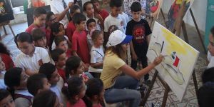 Avdiu’nun resimleri Mehmetçik’te sergilendi