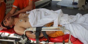 Akıntıya kapıldı, ölümden döndü