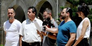 KTÖS, mahkemeler önünde basın açıklaması yaptı