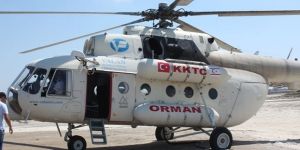 Yangın helikopteri göreve başladı