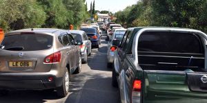 Kermiya Barikatı’nda yoğun trafik