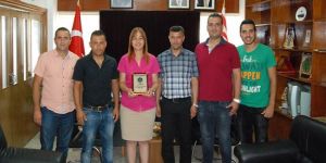 Mağusa Spor Akademisi Yönetimi Şifa Çolakoğlu’nu ziyaret etti