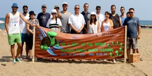 Alagadi sahili’nde temizlik yapıldı