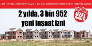 2 yılda, 3 bin 952 yeni inşaat izni