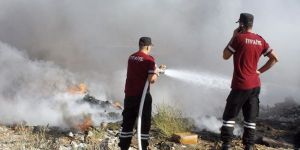 Ara bölgede yangın