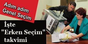 İşte Erken Seçim takvimi