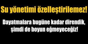 ÖRGÜTLER SU KONUSUNDA AÇIKLAMA YAPTI