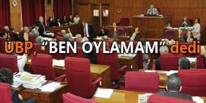 UBP, meclisi terk etti