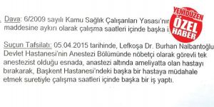 AMELİYATTA HASTAYI BIRAKTI, ÖZELE GİTTİ