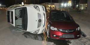 Başkent’in göbeğinde korkutan kaza