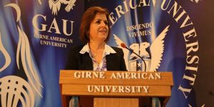 GAÜ’de ilk dersi Dışişleri Bakanı Çolak verdi