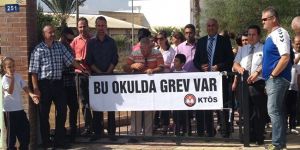 KTÖS, bugün Gönyeli İlkokulu’ndaki grevi askıya aldı