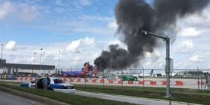 Yolcu uçağında yangın çıktı